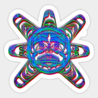 The Sun God of the aztec empire Sticker